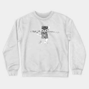 Peace Frog on wood Crewneck Sweatshirt